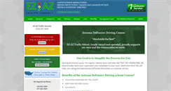 Desktop Screenshot of ezaztrafficschools.com